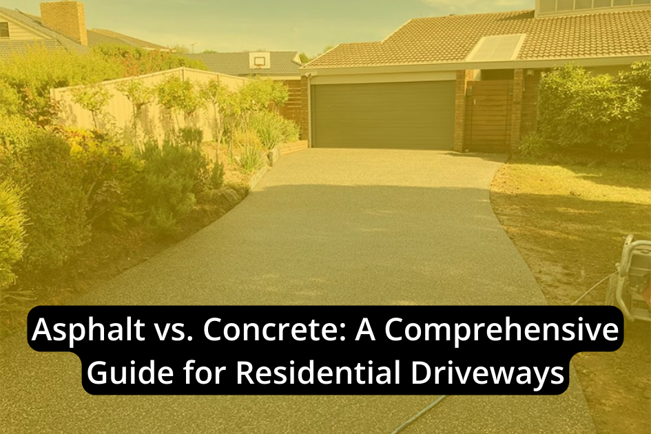 This comprehensive guide explores the differences between asphalt and concrete for residential driveways.